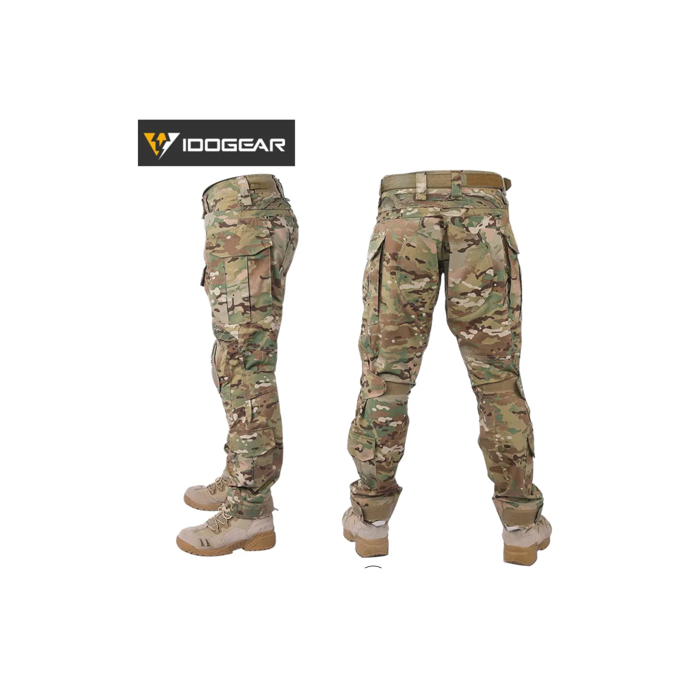 IDOGEAR Mens G3 Combat Pants With Knee Pads | Multicam | GSF
